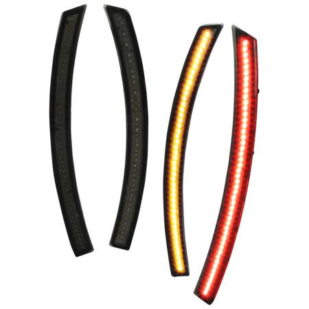 Spec'D Tuning Products - Spec-D 2014-2019 Chevrolet Corvette LED Side Marker Lights (Chrome Housing/Smoke Lens)