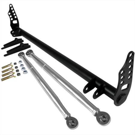 Spec'D Tuning Products - Spec-D 1992-2001 Honda Civic/Del Sol Acura Integra T-304 Stainless Steel Front Traction Bar Kit