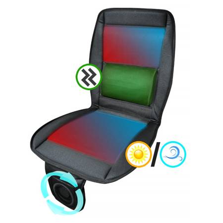 Spec'D Tuning Products - Spec-D 3-in-1 Seat Cover Warmer + Cooler + Massager + Remote Control