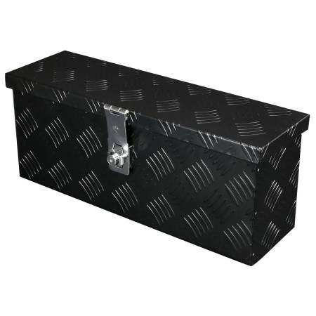 Spec'D Tuning Products - Spec-D Universal 20" Heavy Duty Black Aluminum Truck Tool Box w/ Lock & Keys