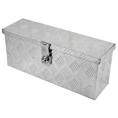 Spec'D Tuning Products - Spec-D Universal 20" Heavy Duty Silver Aluminum Tool Box w/ Lock & Keys
