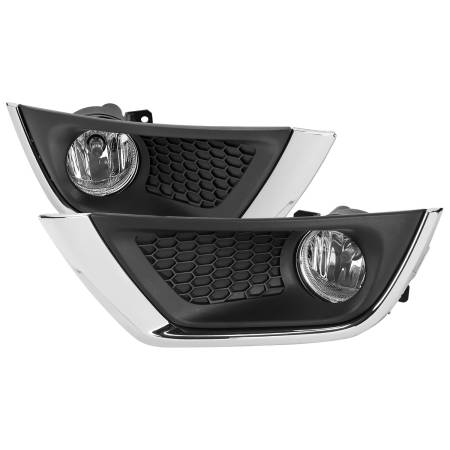 Spec'D Tuning Products - Spec-D 2017-2020 Jeep Compass H8 Fog Lights Kit (Chrome Housing/Clear Lens)