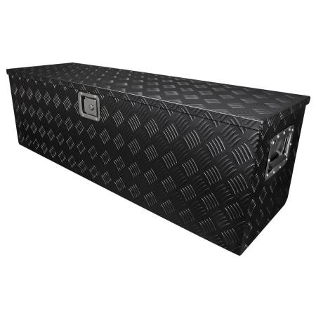 Spec'D Tuning Products - Spec-D Universal 44" Heavy Duty Black Aluminum Tool Box w/ Side Handles, Lock, & Keys