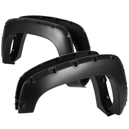 Spec'D Tuning Products - Spec-D 1988-1998 Chevrolet C/K 1500 / 1992-1999 Suburban/Yukon Smooth Polypropylene Rivet Style Fender Flares