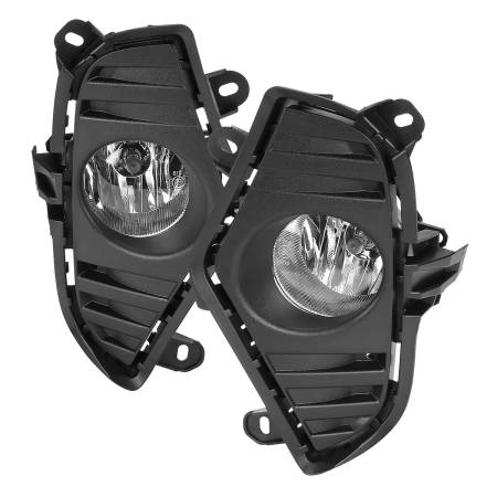 Spec'D Tuning Products - Spec-D 2016-2020 Toyota RAV4 H16 Fog Lights Kit (Chrome Housing/Clear Lens)