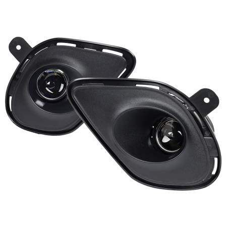 Spec'D Tuning Products - Spec-D 2015-2020 Dodge Charger H11 Projector Fog Lights Kit (Chrome Housing/Clear Lens)