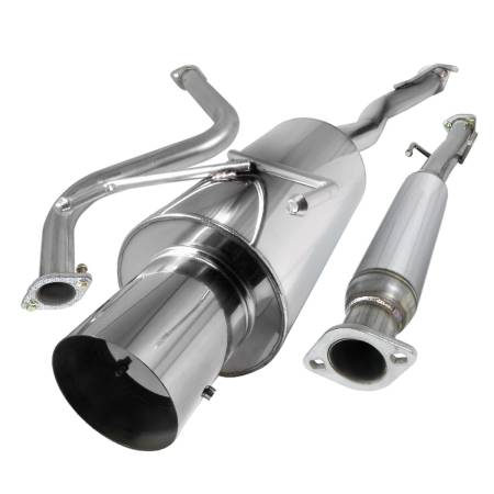 Spec'D Tuning Products - Spec-D 1990-1993 Honda Accord T-304 Stainless Steel N1 Style Catback Exhaust System