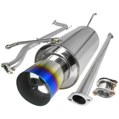 Spec'D Tuning Products - Spec-D 1998-2002 Honda Accord N1 Style Catback Exhaust System (Burnt Tip)