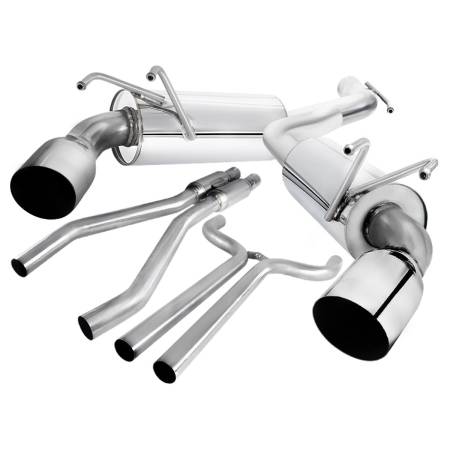 Spec'D Tuning Products - Spec-D 2010-2015 Chevrolet Camaro 3.6L V6 Stainless Steel Dual Catback Exhaust System