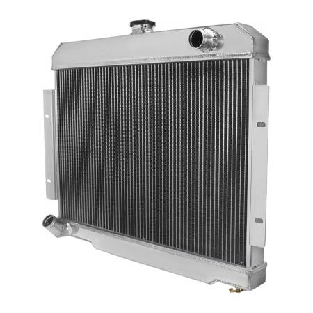 Spec'D Tuning Products - Spec-D 1970-1985 Jeep CJ Series Aluminum 3-Row Performance Cooling Radiator