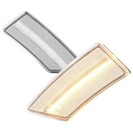 Spec'D Tuning Products - Spec-D 2019-2021 Ford Ranger 2PC LED Side Marker Lights (Chrome Housing/Clear Lens)
