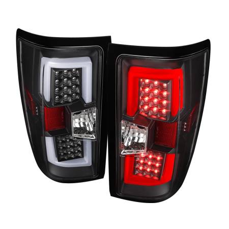 Spec'D Tuning Products - Spec-D 2014-2017 Chevrolet Silverado/ GMC Sierra 3500HD V2 LED Tail Lights (Chrome Housing/Clear Lens)