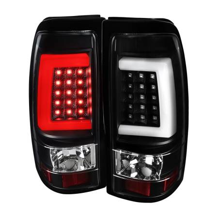 Spec'D Tuning Products - Spec-D 2003-2006 Chevrolet Silverado LED Tail Lights - G2 (Matte Black Housing/Clear Lens)
