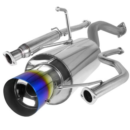 Spec'D Tuning Products - Spec-D 1992-2000 Honda Civic T-304 Stainless Steel N1 Style Catback Exhaust System w/ Burnt Tip