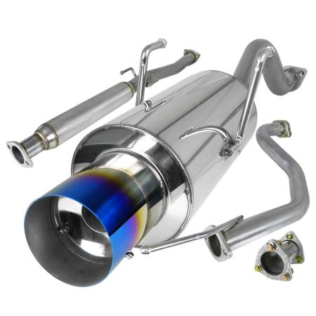 Spec'D Tuning Products - Spec-D 1994-2001 Acura Integra Hatchback GS-R T-304 Stainless Steel N1 Style Catback Exhaust System w/ Burnt Tip