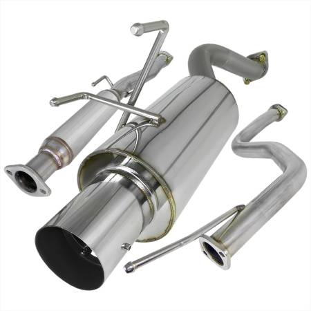 Spec'D Tuning Products - Spec-D 1996-2000 Honda Civic Hatchback T-304 Stainless Steel N1 Style Catback Exhaust System