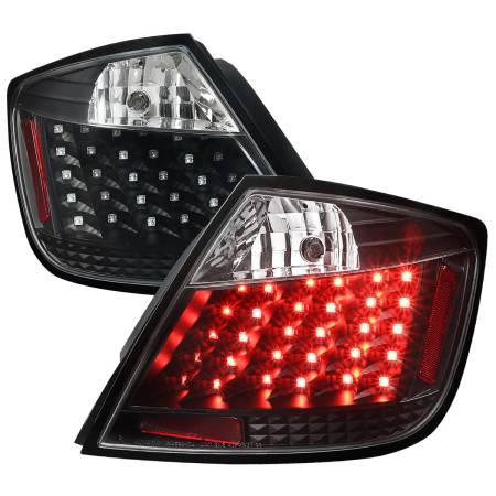 Spec'D Tuning Products - Spec-D 2004-2010 Scion tC V2 LED Tail Lights (Matte Black Housing/Clear Lens)