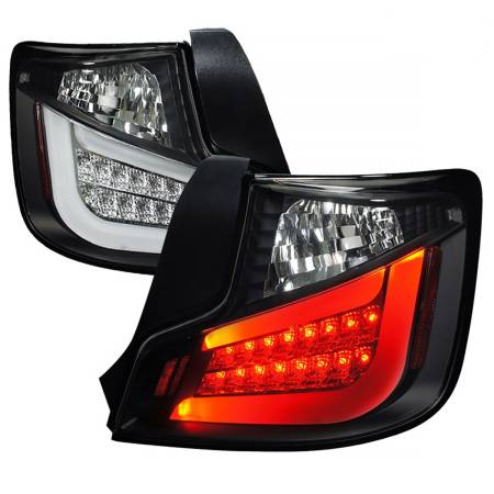 Spec'D Tuning Products - Spec-D 2011-2013 Scion tC LED Tail Lights (Matte Black Housing/Clear Lens)