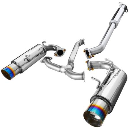 Spec'D Tuning Products - Spec-D 2012-2017 Scion FRS/ Subaru BRZ/ Toyota 86 Dual Muffler Catback Exhaust System (Burnt Tip)