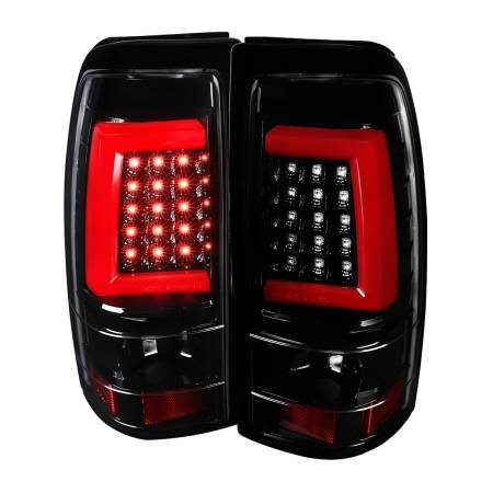 Spec'D Tuning Products - Spec-D 2003-2006 Chevrolet Silverado LED Tail Lights - G2 (Jet Black Housing/Clear Lens)