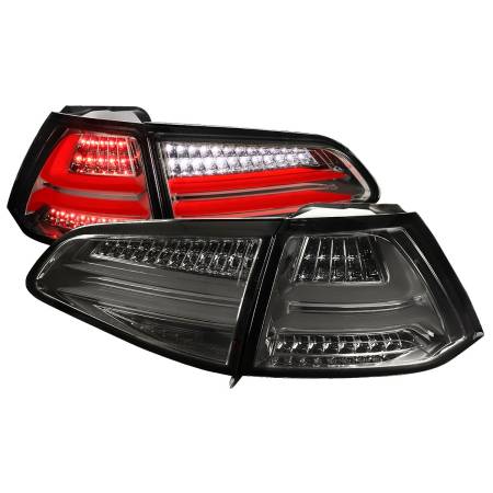 Spec'D Tuning Products - Spec-D 2015-2017 Volkswagen Golf/GTI LED Tail Lights (Chrome Housing/Smoke Lens)