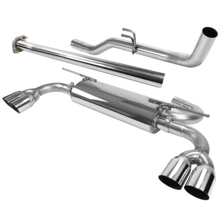 Spec'D Tuning Products - Spec-D 2009-2014 Hyundai Genesis Coupe 2.0T Catback Exhaust System w/ Quad Tips