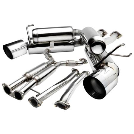 Spec'D Tuning Products - Spec-D 2003-2009 Nissan 350Z Dual Catback Exhaust System
