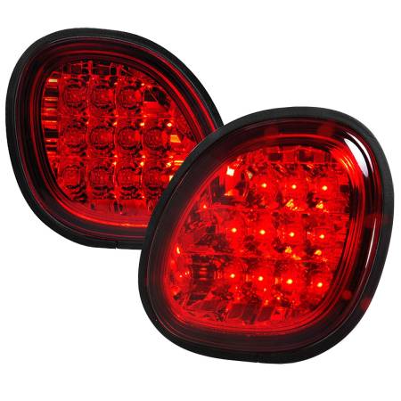 Spec'D Tuning Products - Spec-D 1998-2005 Lexus GS300/GS400/GS430 LED Trunk Lights (Chrome Housing/Red Lens)