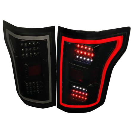 Spec'D Tuning Products - Spec-D 2015-2017 Ford F-150 LED Tail Lights (Glossy Black Housing/Smoke Lens)