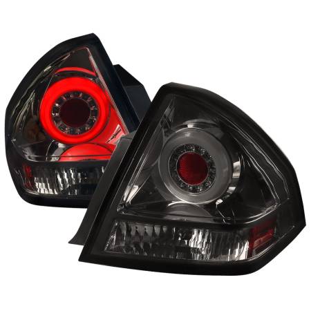 Spec'D Tuning Products - Spec-D 2006-2013 Chevrolet Impala/ 2014-2016 Impala Limited LED Tail Lights (Chrome Housing/Smoke Lens)