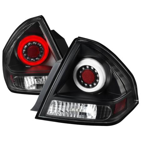 Spec'D Tuning Products - Spec-D 2006-2013 Chevrolet Impala/ 2014-2016 Impala Limited LED Tail Lights (Matte Black Housing/Clear Lens)
