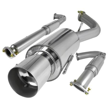 Spec'D Tuning Products - Spec-D 1995-1999 Mitsubishi Eclipse GST 2.0L Turbo T-304 Stainless Steel N1 Style Catback Exhaust System