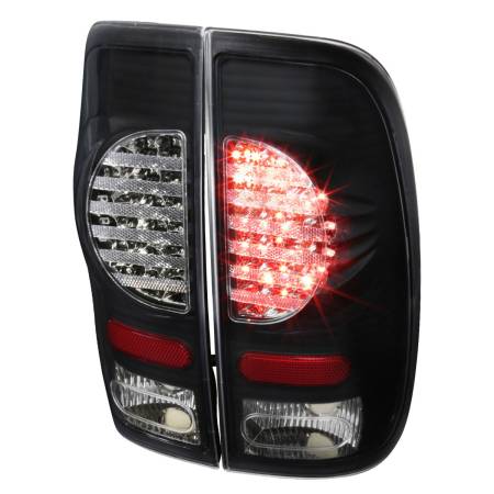 Spec'D Tuning Products - Spec-D 1997-2007 Ford F-150/F-250/F-350/F-450/F-550 Styleside V2 LED Tail Lights - RS (Matte Black Housing/Smoke Lens)