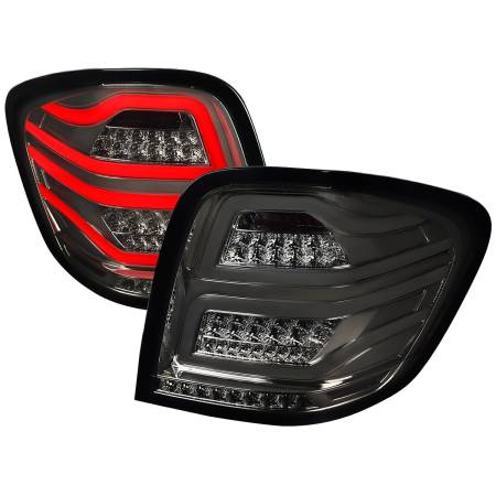 Spec'D Tuning Products - Spec-D 2006-2011 Mercedes Benz W164 ML Class LED Tail Lights (Chrome Housing/Smoke Lens)