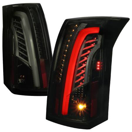 Spec'D Tuning Products - Spec-D 2003-2007 Cadillac CTS LED Tail Lights (Glossy Black Housing/Smoke Lens)