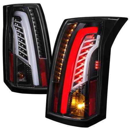 Spec'D Tuning Products - Spec-D 2003-2007 Cadillac CTS LED Tail Lights (Matte Black Housing/Clear Lens)