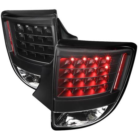 Spec'D Tuning Products - Spec-D 2000-2005 Toyota Celica V2 LED Tail Lights (Matte Black Housing/Clear Lens)