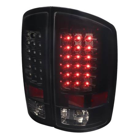 Spec'D Tuning Products - Spec-D 2007-2009 Dodge RAM LED Tail Lights (Glossy Black housing/Smoke Lens)