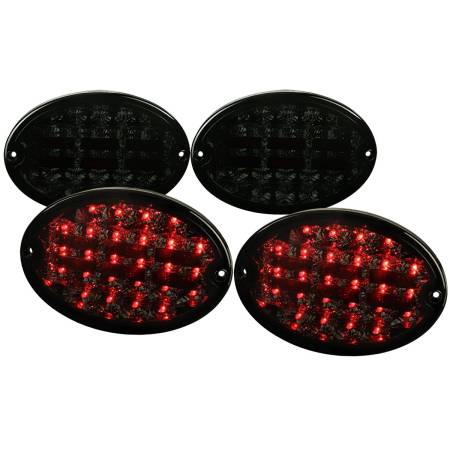 Spec'D Tuning Products - Spec-D 1997-2004 Chevrolet Corvette C5 LED Tail Lights (Chrome Housing/Smoke Lens)
