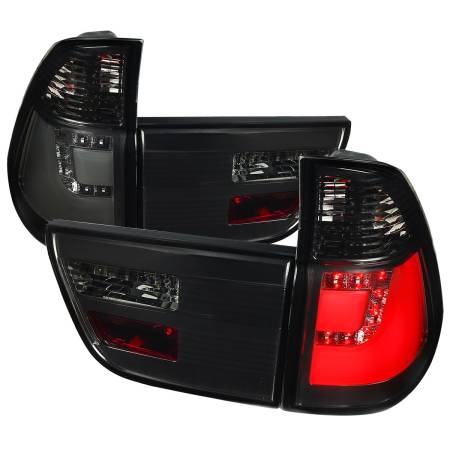 Spec'D Tuning Products - Spec-D 2000-2006 BMW E53 X5 LED Tail Lights (Chrome Housing/Smoke Lens)