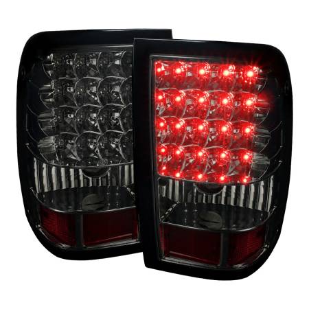 Spec'D Tuning Products - Spec-D 2006-2011 Ford Ranger LED Tail Lights (Chrome Housing/Smoke Lens)