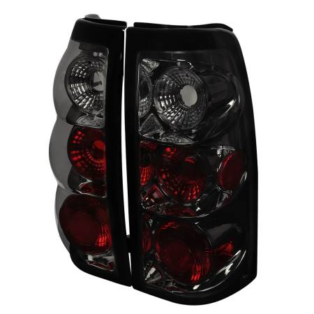 Spec'D Tuning Products - Spec-D 1999-2002 Chevrolet Silverado/ 1999-2006 GMC Sierra Tail Lights (Chrome Housing/Smoke Lens)