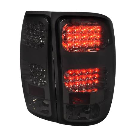 Spec'D Tuning Products - Spec-D 2007-2014 GMC Sierra LED Tail Lights (Chrome Housing/Smoke Lens)