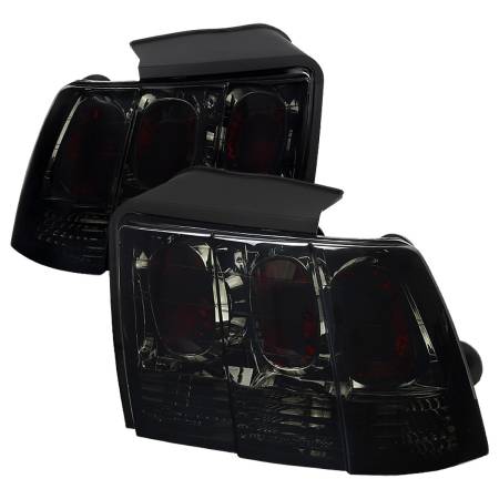 Spec'D Tuning Products - Spec-D 1999-2004 Ford Mustang Tail Lights (Chrome Housing/Smoke Lens)
