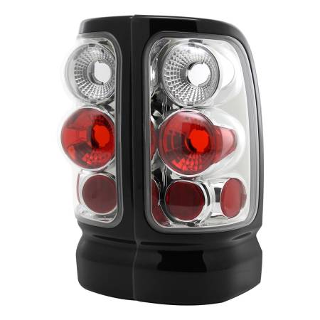 Spec'D Tuning Products - Spec-D 1994-2002 Dodge RAM Tail Lights (Chrome Housing/Clear Lens)