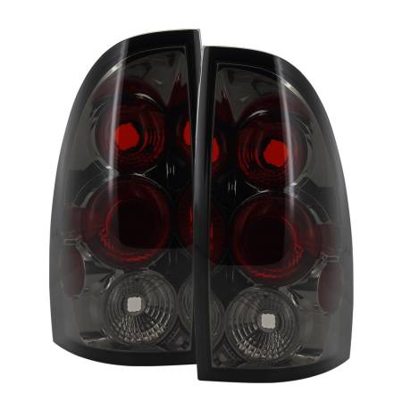 Spec'D Tuning Products - Spec-D 2005-2008 Toyota Tacoma Tail Lights (Chrome Housing/Smoke Lens)
