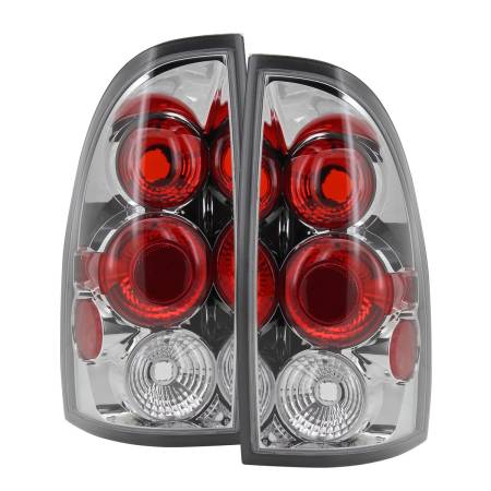 Spec'D Tuning Products - Spec-D 2005-2008 Toyota Tacoma Tail Lights (Chrome Housing/Clear Lens)