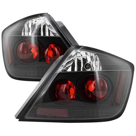 Spec'D Tuning Products - Spec-D 2004-2010 Scion tC Tail Lights (Matte Black Housing/Clear Lens)