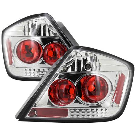 Spec'D Tuning Products - Spec-D 2004-2010 Scion tC Tail Lights (Chrome Housing/Clear Lens)