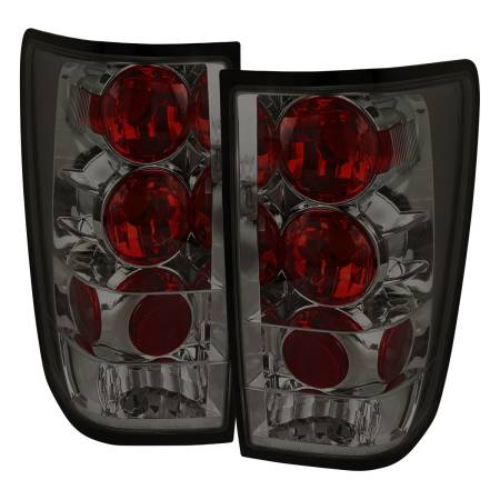 Spec'D Tuning Products - Spec-D 2004-2015 Nissan Titan Tail Lights (Chrome Housing/Smoke Lens)